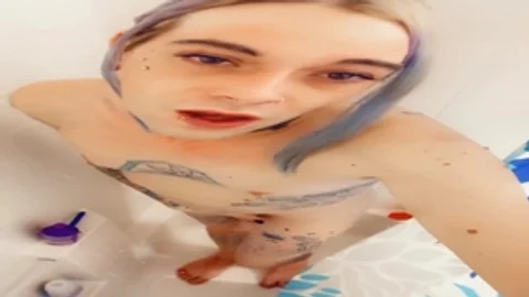 stunning beauty bare Taking A Shower