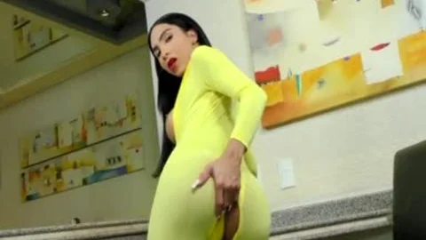 TS Yasmin Dornelles Milks each Drop Out Of Her biggest Shaft
